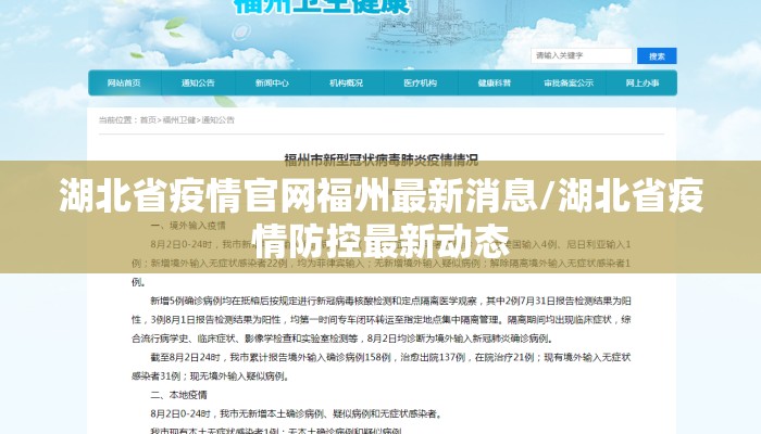 湖北省疫情官网福州最新消息/湖北省疫情防控最新动态