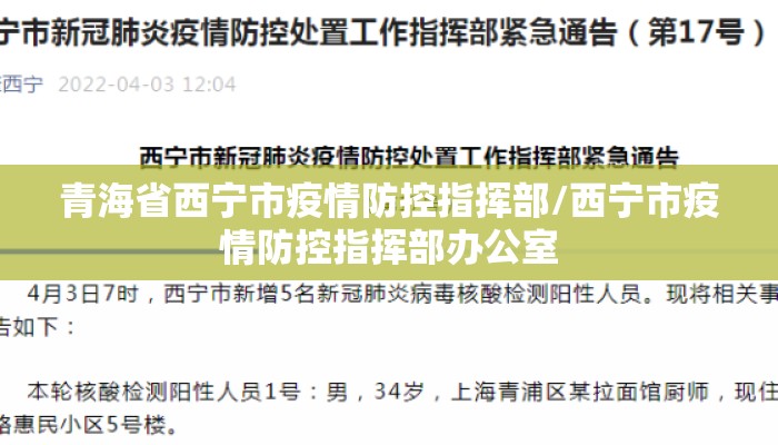 青海省西宁市疫情防控指挥部/西宁市疫情防控指挥部办公室