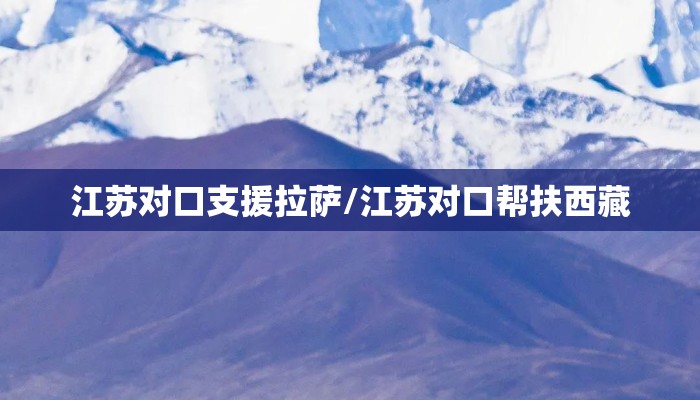 江苏对口支援拉萨/江苏对口帮扶西藏