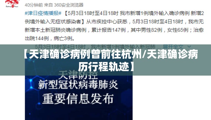 【天津确诊病例曾前往杭州/天津确诊病历行程轨迹】