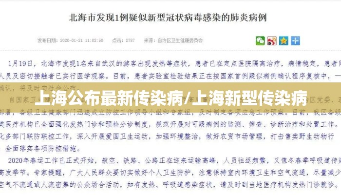 上海公布最新传染病/上海新型传染病