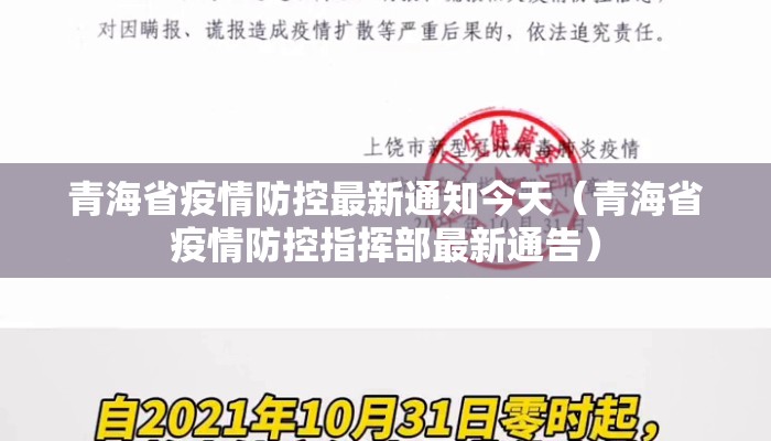青海省疫情防控最新通知今天（青海省疫情防控指挥部最新通告）