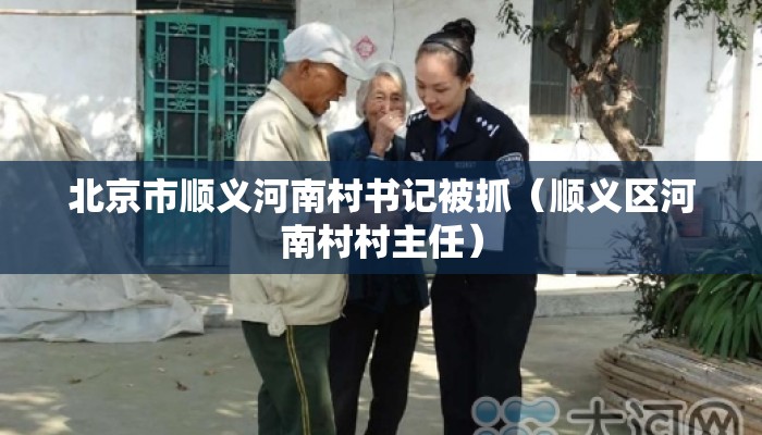 北京市顺义河南村书记被抓（顺义区河南村村主任）