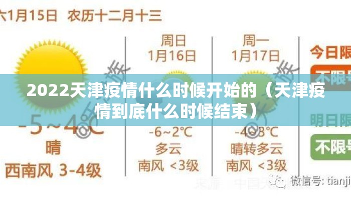 2022天津疫情什么时候开始的(天津疫情到底什么时候结束) 2022天津疫情什么时候开始的(天津疫情到底什么时候结束)
