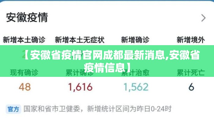 【安徽省疫情官网成都最新消息,安徽省疫情信息】