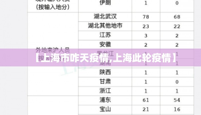 【上海市咋天疫情,上海此轮疫情】