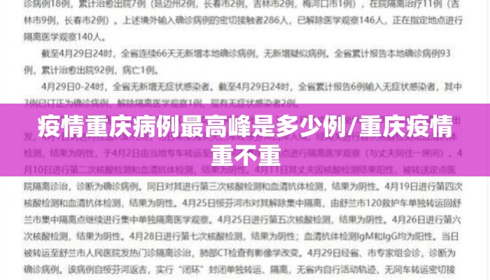 疫情重庆病例最高峰是多少例/重庆疫情重不重