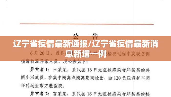 辽宁省疫情最新通报/辽宁省疫情最新消息新增一例