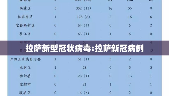 拉萨新型冠状病毒:拉萨新冠病例