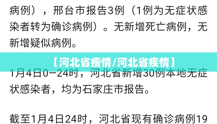 【河北省瘦情/河北省疾情】
