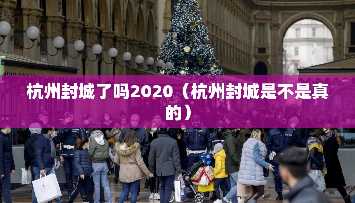 杭州封城了吗2020（杭州封城是不是真的）