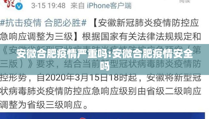 安微合肥疫情严重吗:安微合肥疫情安全吗