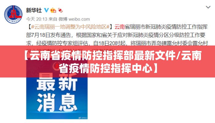 【云南省疫情防控指挥部最新文件/云南省疫情防控指挥中心】