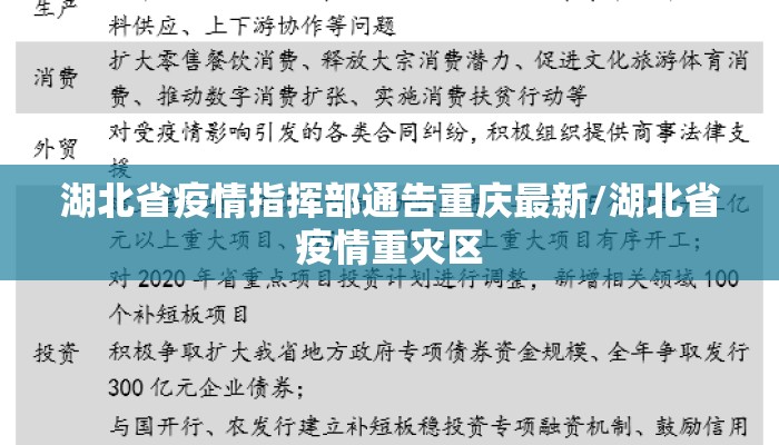 湖北省疫情指挥部通告重庆最新/湖北省疫情重灾区