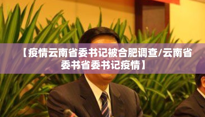 【疫情云南省委书记被合肥调查/云南省委书省委书记疫情】