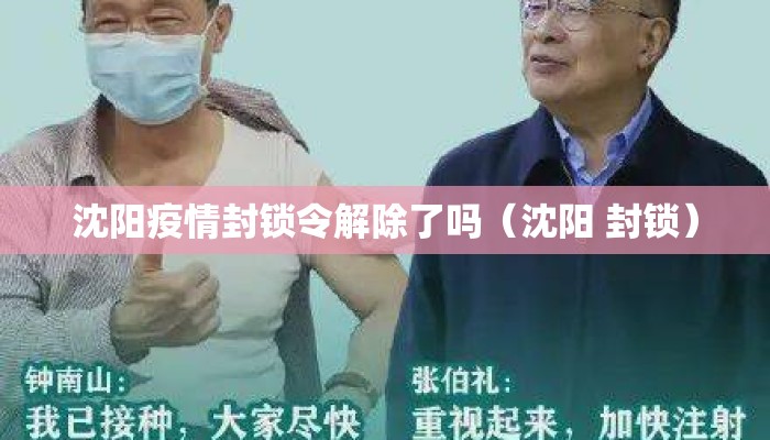 沈阳疫情封锁令解除了吗（沈阳 封锁）