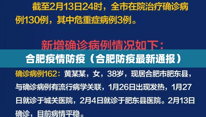 合肥疫情防疫（合肥防疫最新通报）