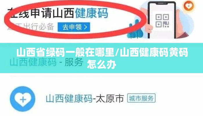 山西省绿码一般在哪里/山西健康码黄码怎么办