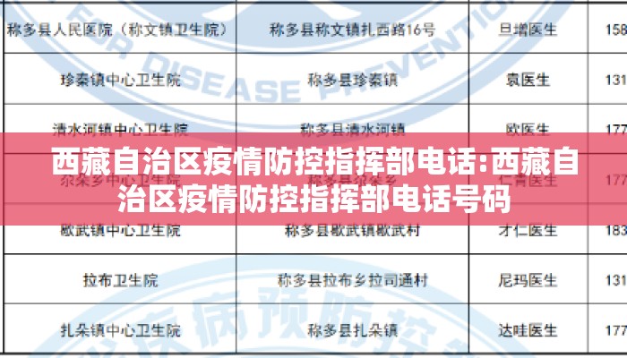 西藏自治区疫情防控指挥部电话:西藏自治区疫情防控指挥部电话号码