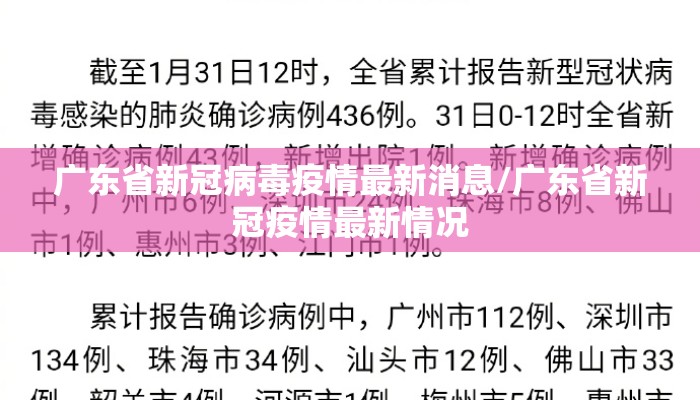 广东省新冠病毒疫情最新消息/广东省新冠疫情最新情况