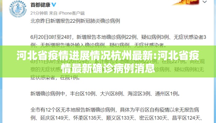 河北省疫情进展情况杭州最新:河北省疫情最新确诊病例消息