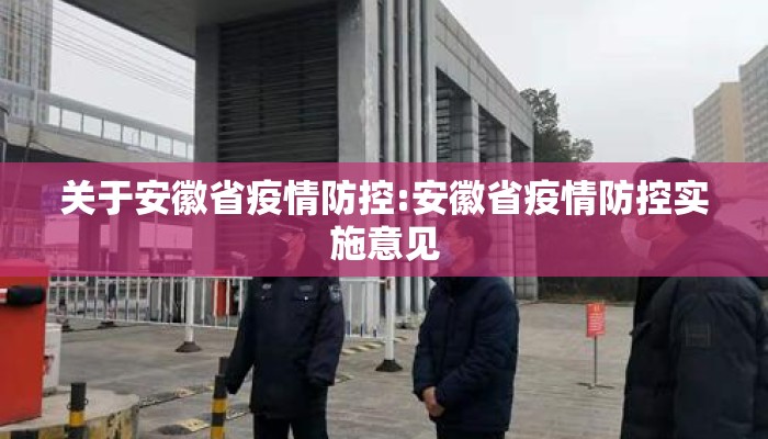 关于安徽省疫情防控:安徽省疫情防控实施意见