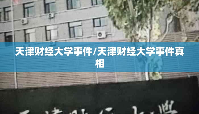 天津财经大学事件/天津财经大学事件真相