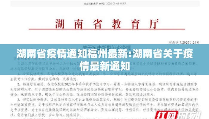 湖南省疫情通知福州最新:湖南省关于疫情最新通知
