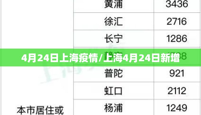 4月24日上海疫情/上海4月24日新增