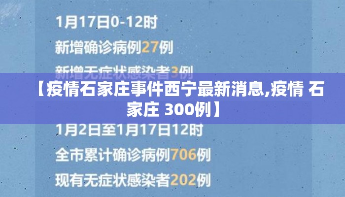 【疫情石家庄事件西宁最新消息,疫情 石家庄 300例】