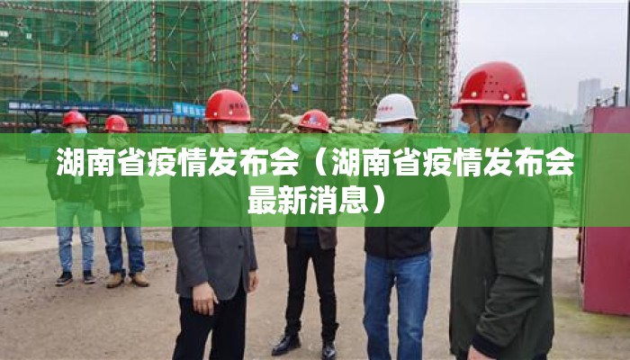湖南省疫情发布会（湖南省疫情发布会最新消息）