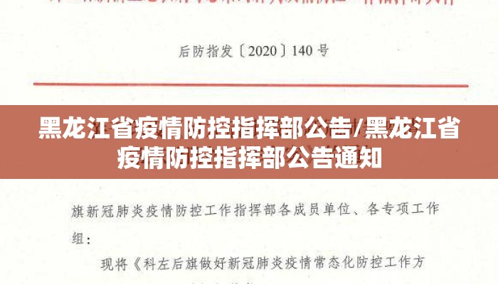 黑龙江省疫情防控指挥部公告/黑龙江省疫情防控指挥部公告通知