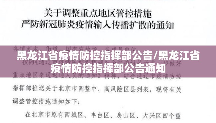 黑龙江省疫情防控指挥部公告/黑龙江省疫情防控指挥部公告通知