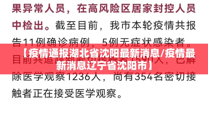 【疫情通报湖北省沈阳最新消息/疫情最新消息辽宁省沈阳市】