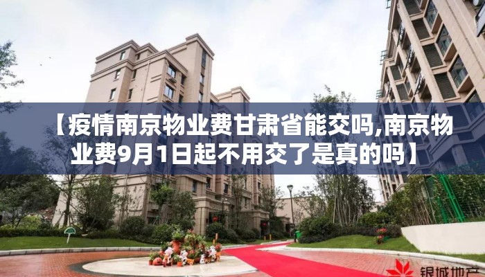 【疫情南京物业费甘肃省能交吗,南京物业费9月1日起不用交了是真的吗】