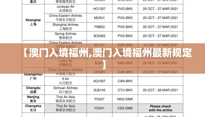 【澳门入境福州,澳门入境福州最新规定】