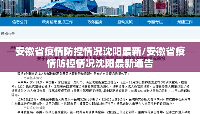 安徽省疫情防控情况沈阳最新/安徽省疫情防控情况沈阳最新通告