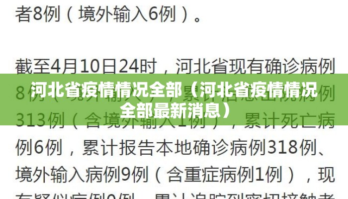 河北省疫情情况全部（河北省疫情情况全部最新消息）