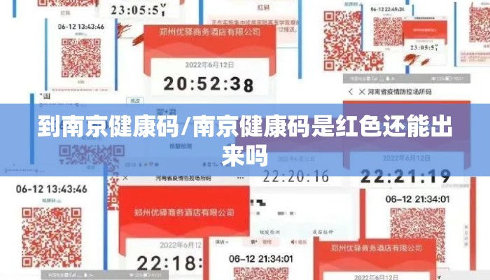 到南京健康码/南京健康码是红色还能出来吗