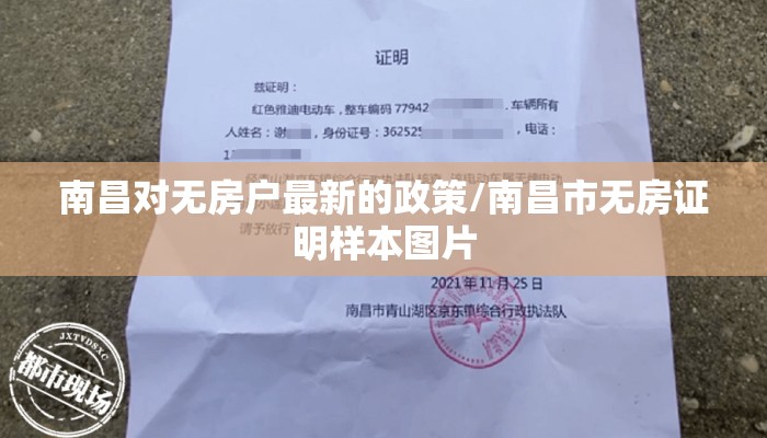 南昌对无房户最新的政策/南昌市无房证明样本图片