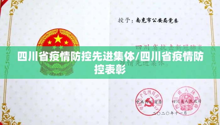 四川省疫情防控先进集体/四川省疫情防控表彰