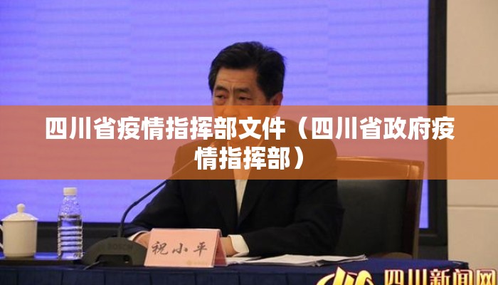 四川省疫情指挥部文件（四川省政府疫情指挥部）