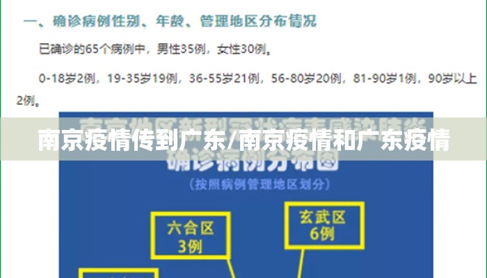 南京疫情传到广东/南京疫情和广东疫情