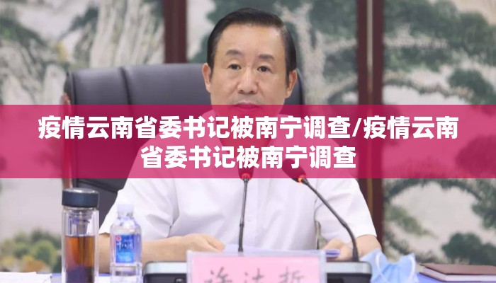 疫情云南省委书记被南宁调查/疫情云南省委书记被南宁调查