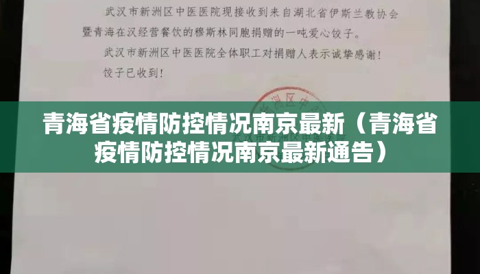 青海省疫情防控情况南京最新（青海省疫情防控情况南京最新通告）