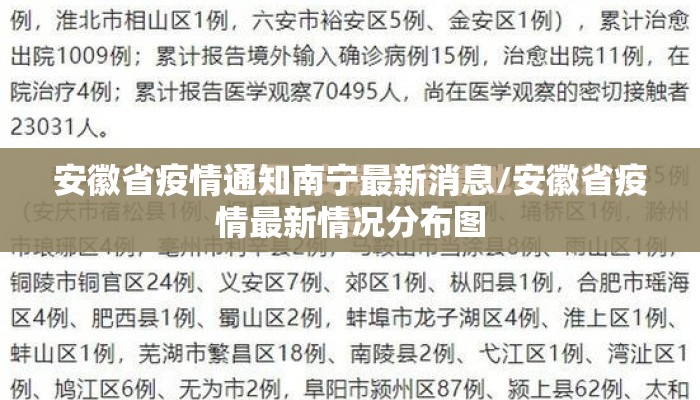 安徽省疫情通知南宁最新消息/安徽省疫情最新情况分布图