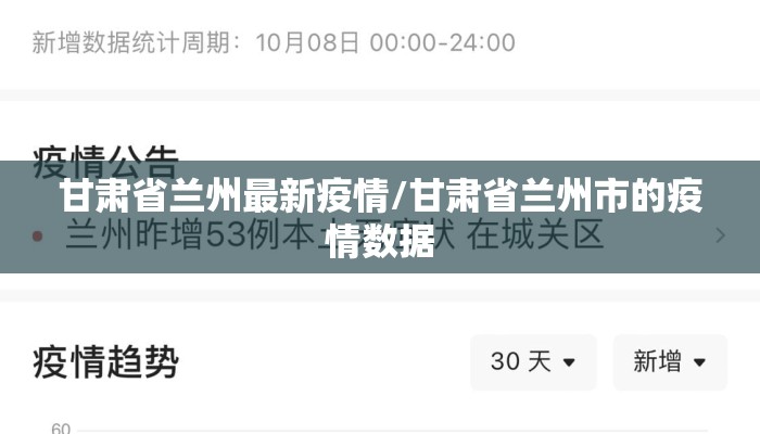 甘肃省兰州最新疫情/甘肃省兰州市的疫情数据