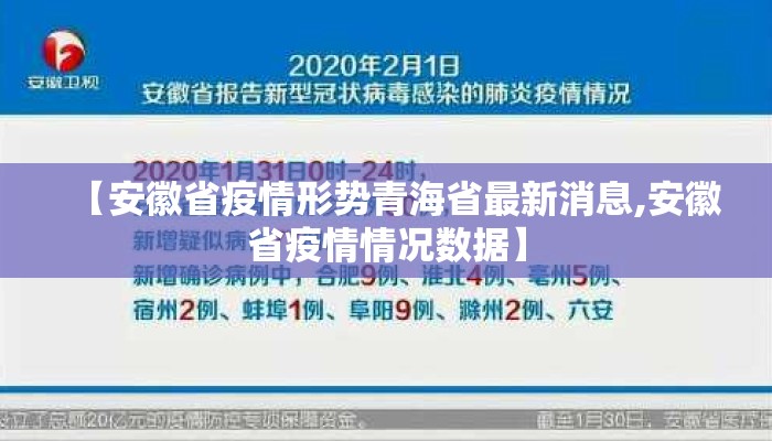 【安徽省疫情形势青海省最新消息,安徽省疫情情况数据】