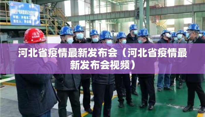 河北省疫情最新发布会（河北省疫情最新发布会视频）