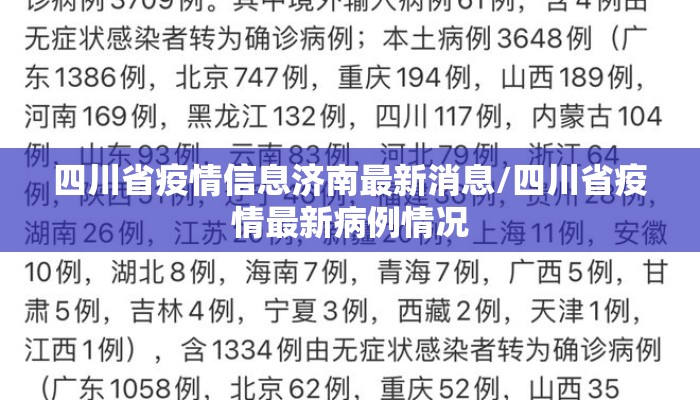 四川省疫情信息济南最新消息/四川省疫情最新病例情况